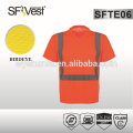 Camiseta de impresión de alta calidad para hombre con cuello en V venta caliente en Europa, EN ISO 20471 CLASE 2